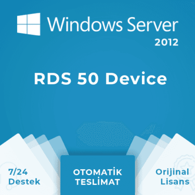 Windows Server 2012 RDS 50 Device Lisans