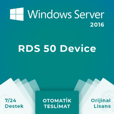 Windows Server 2016 RDS 50 Device Lisans