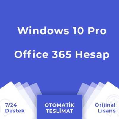 Windows 10 Pro + Office 365 Bireysel Dijital Lisans