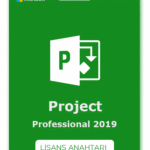 Project Professional 2019 Kurumsal Dijital Lisans