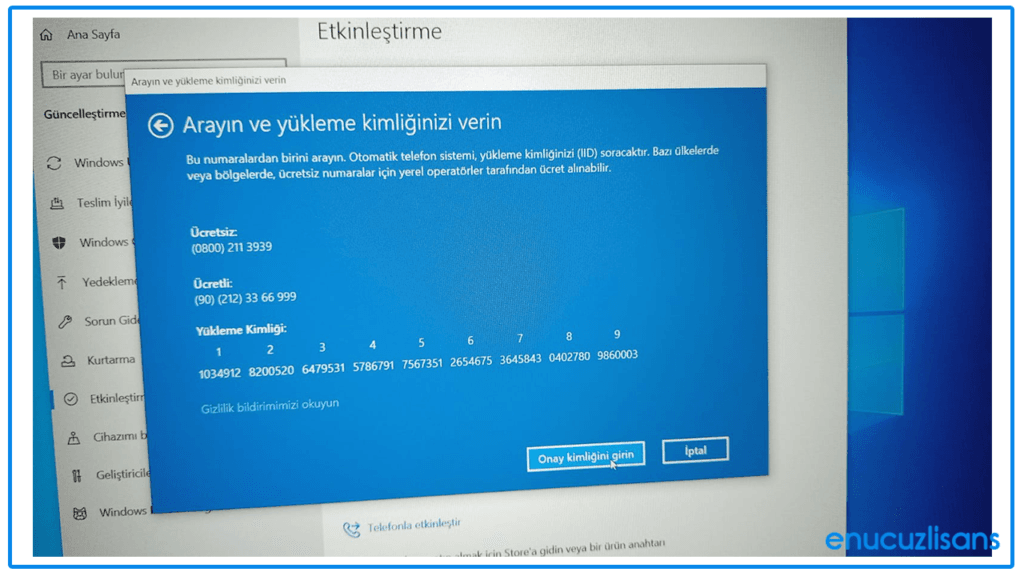 W10 Ürün Anahtarı