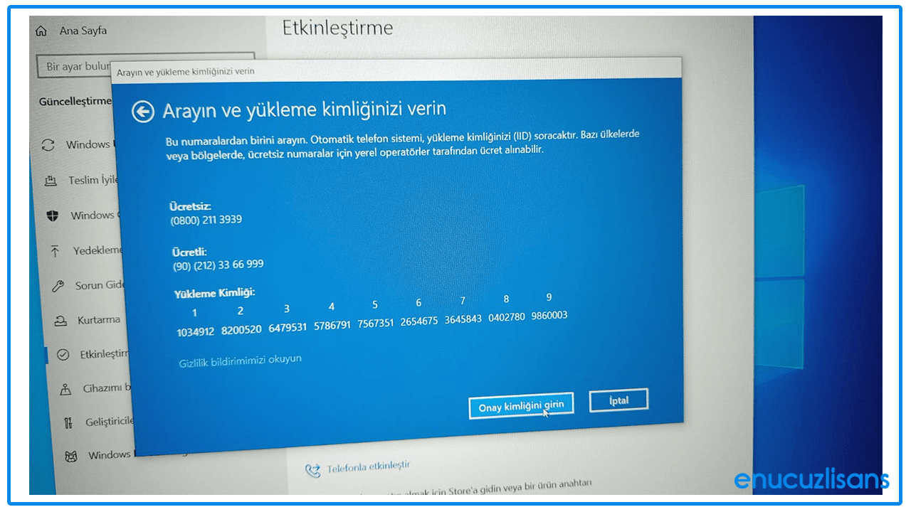 W10 Ürün Anahtarı