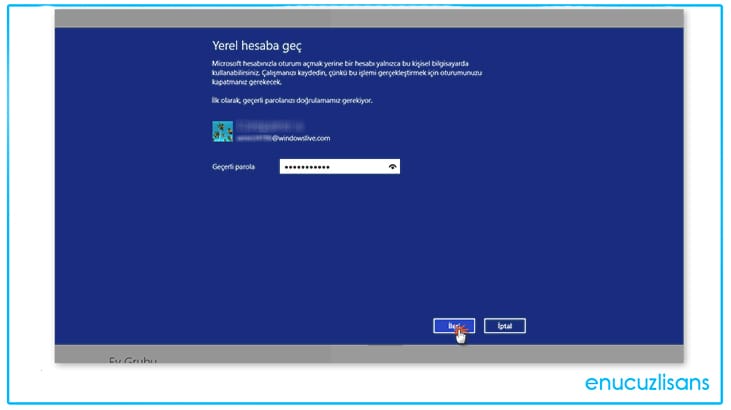 Geçerli Windows Parolası Nedir
