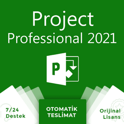 Project Professional 2021, Microsoft Project Professional 2021 Bireysel Dijital Lisans