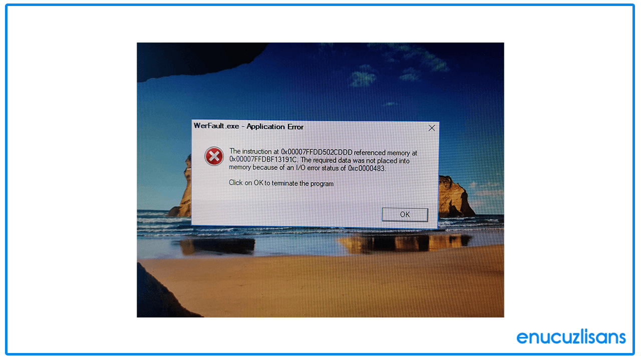 0x00007ff Windows 10 Hatası