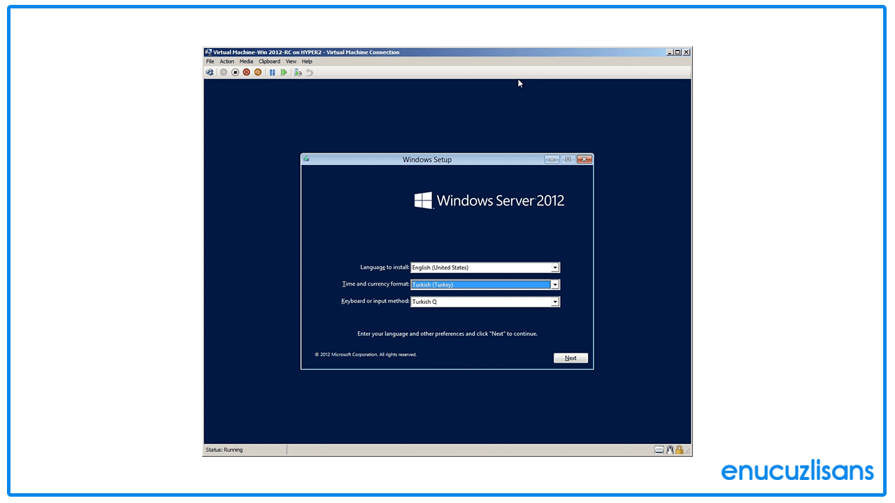 Windows Server 2012'yi Kolayca Kurma