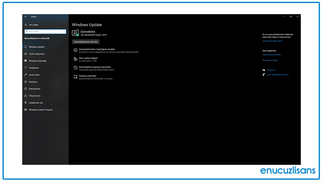 Windows 10'da Sürücü Güncelleme