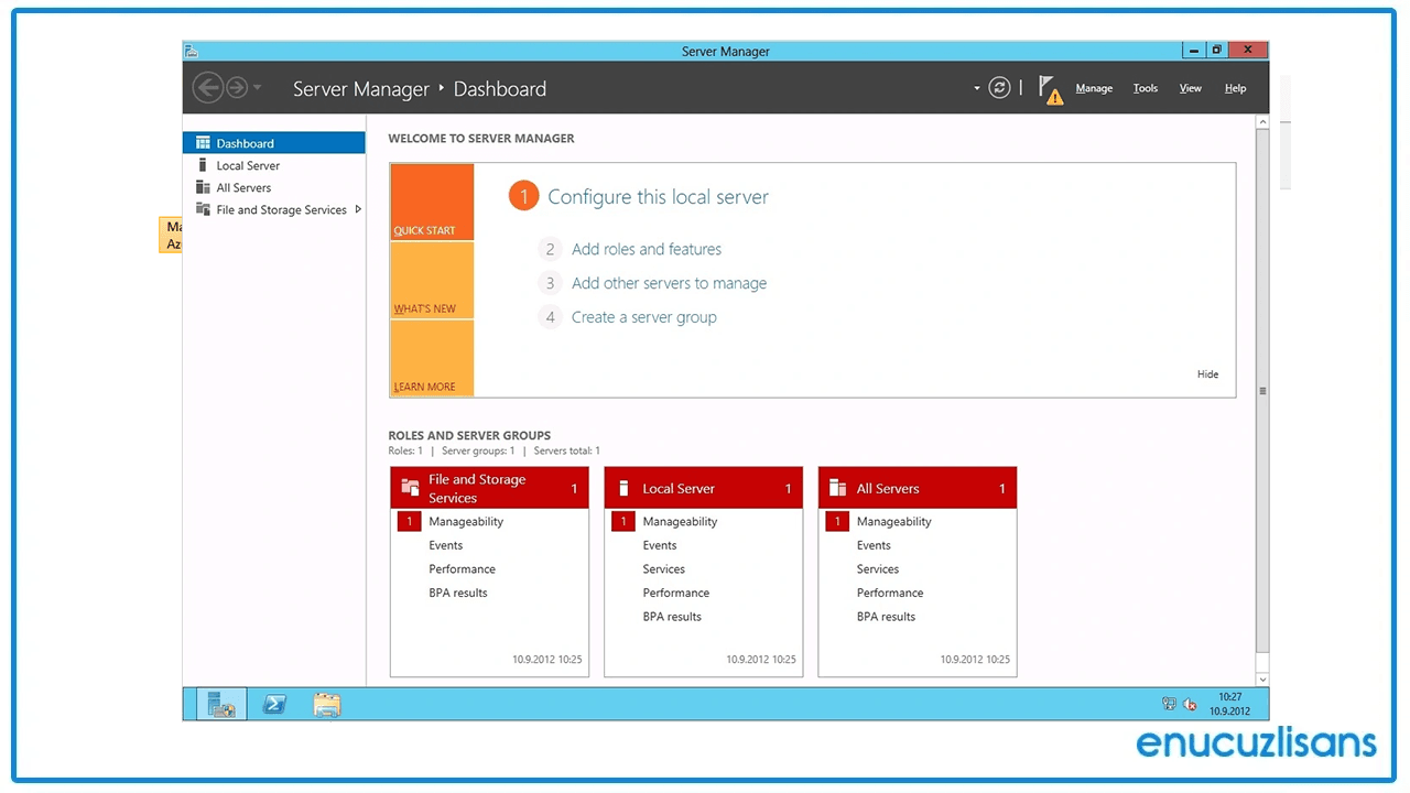 Windows Server 2012 için Önerilen Kurulum Yöntemleri