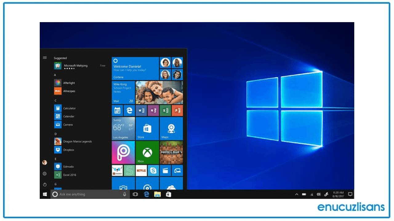 Windows 10 Home Ekran Özelleştirmeleri