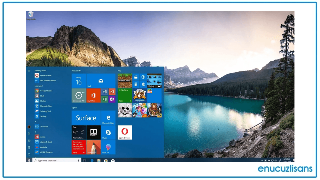 Windows 10 Uygulamalarının Kullanımı