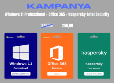 Windows 11 Professional + Office 365 + Kaspersky Total Security