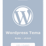 Brikk WordPress Tema – v3.0.0 – GPL Lisans