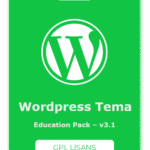 Education Pack WordPress Tema – v3.1 – GPL Lisans