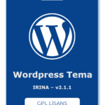 IRINA WordPress Tema – v2.1.1 – GPL Lisans