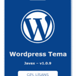 Javax WordPress Tema – v1.0.9 – GPL Lisans