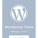 Minimog WordPress Tema – v5.7.0 – GPL Lisans