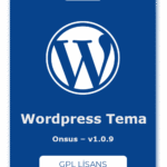 Onsus WordPress Tema – v1.0.9 – GPL Lisans