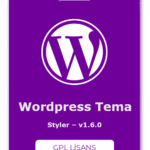 Styler WordPress Tema – v1.6.0 – GPL Lisans