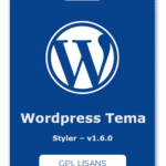 Styler WordPress Tema – v1.6.0 – GPL Lisans