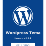 Unero WordPress Tema – v2.2.9 – GPL Lisans