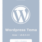 Avas WordPress Tema – v6.8.4.14 – GPL Lisans