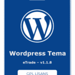 eTrade WordPress Tema – v1.1.8 – GPL Lisans